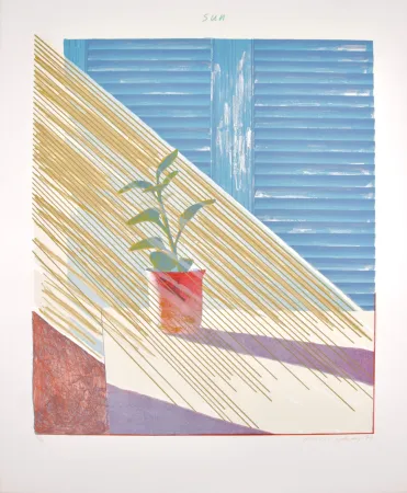 Литография Hockney - Sun