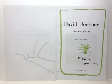 Нет Никаких Технических Hockney - The arrival of the spring. Dessin à l'aquarelle. Signé
