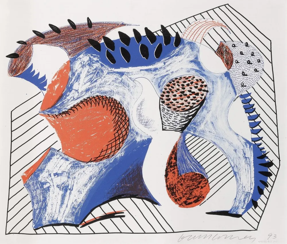 Многоэкземплярное Произведение Hockney - Untitled (for Joel Wachs)