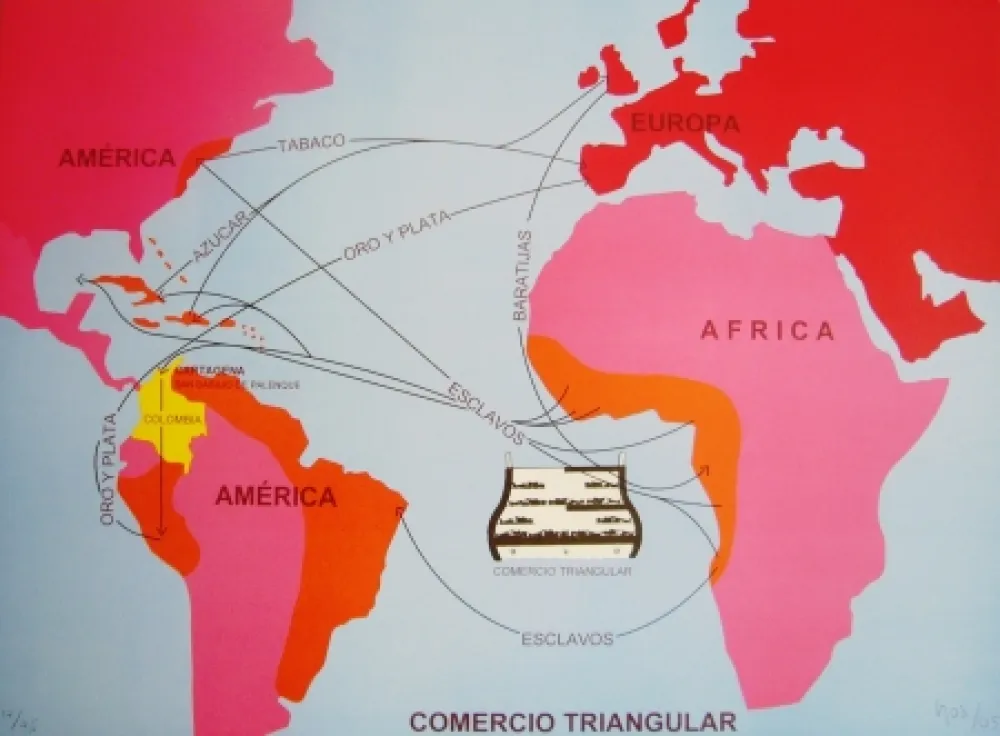 Литография Hoyos -  Triangulo Comercial 