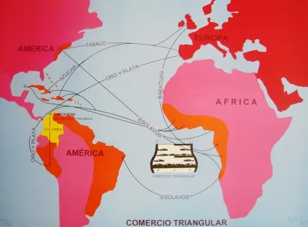 Литография Hoyos -  Triangulo Comercial 