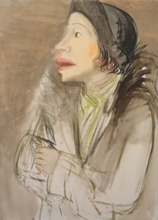 Нет Никаких Технических Hubbuch - Lissy im Pelzmantel mit Hut