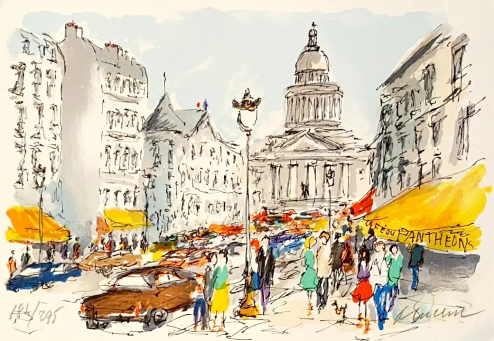 Литография Huchet - Panthéon