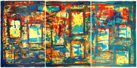 Литография Huftier - Fenêtre en Rajasthan