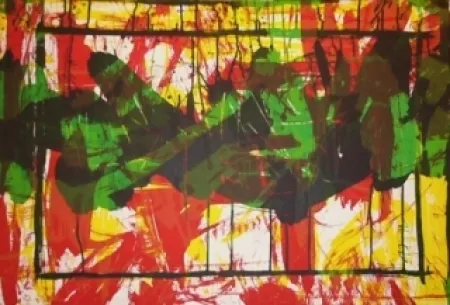 Литография Huftier - Jacqueline