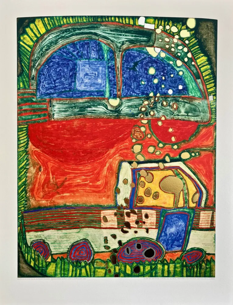 Нет Никаких Технических Hundertwasser - 549 Blindes Auto und 1. Lastwagen