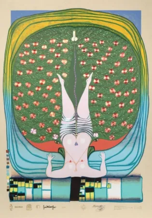 Многоэкземплярное Произведение Hundertwasser - Homage To Schroder – Sonnenstern