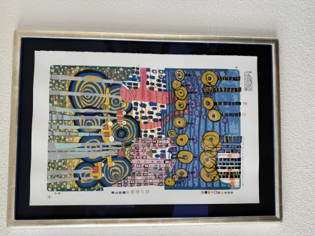 Сериграфия Hundertwasser - I Fori segretti del Rei, Die geheimen Blumen des Königs
