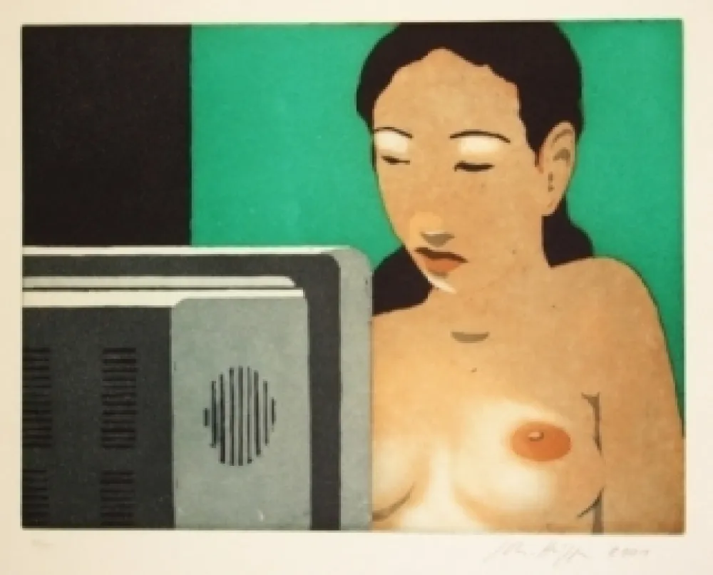 Офорт И Аквитанта Hüppi - Sans titre 4