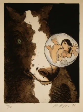 Офорт И Аквитанта Hüppi - Sans titre 5