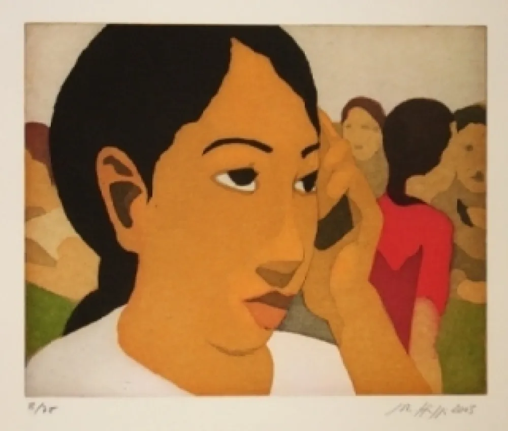 Офорт И Аквитанта Hüppi - Sans titre