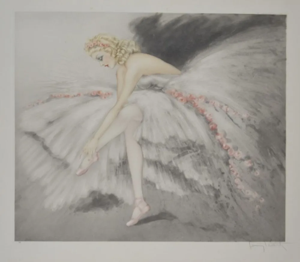 Гравюра Icart - Fair Dancer, Music Hall