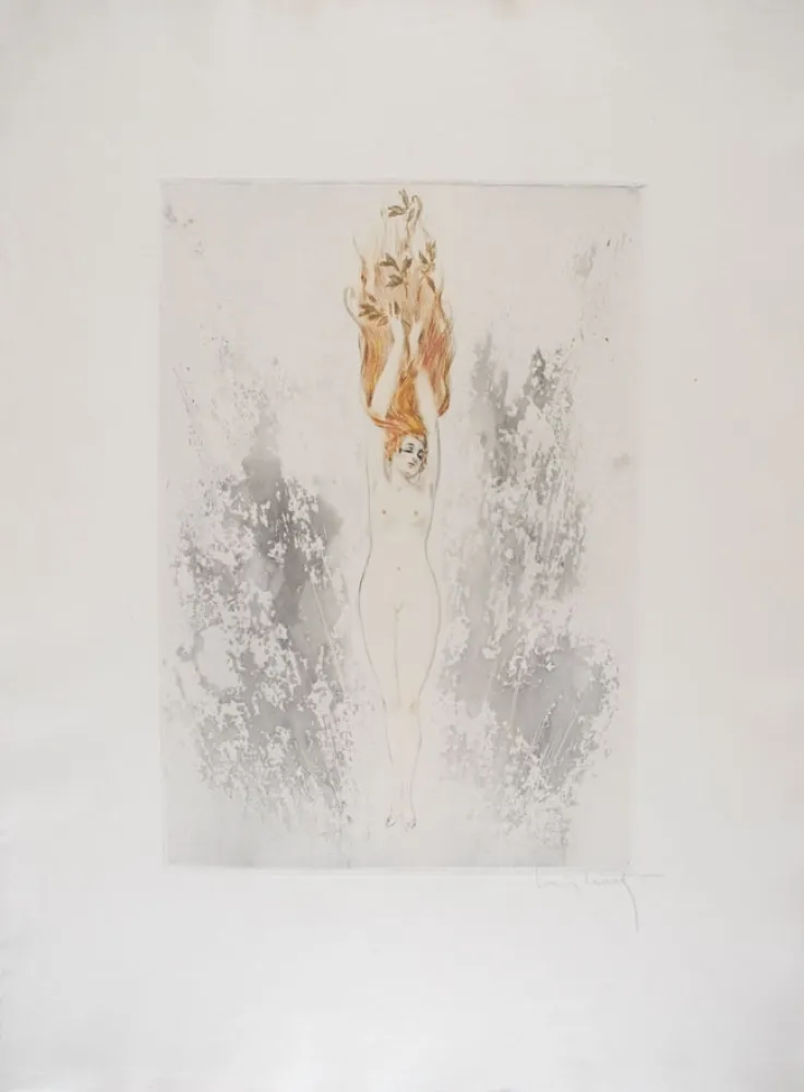 Офорт Icart - Human Grenade - La Grenade