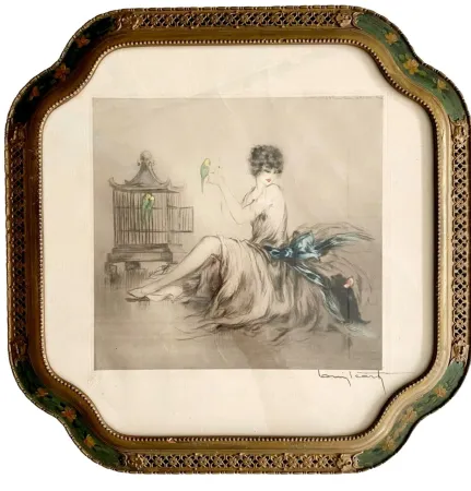 Офорт И Аквитанта Icart - Jealousy