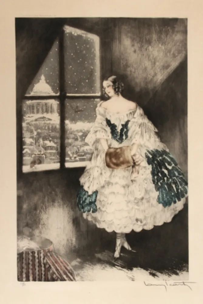 Офорт Icart - Mimi