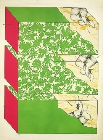 Литография Ikeda - Sky garden