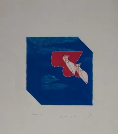 Офорт И Аквитанта Ikeda - Untitled