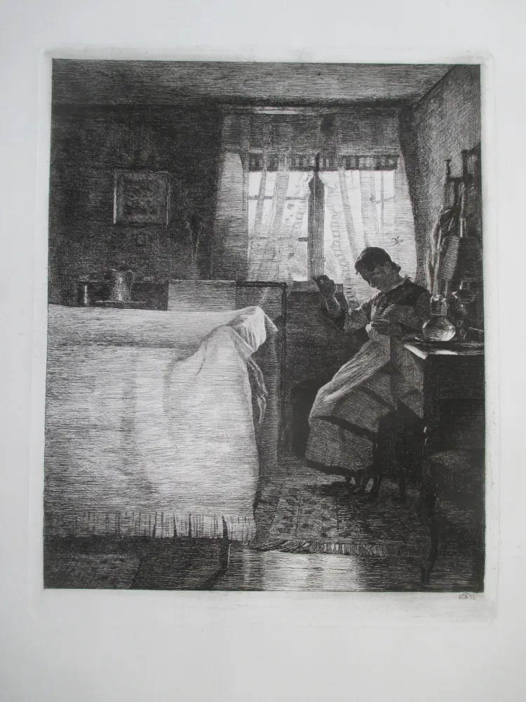 Гравюра Ilsted - Bedchamber Interior