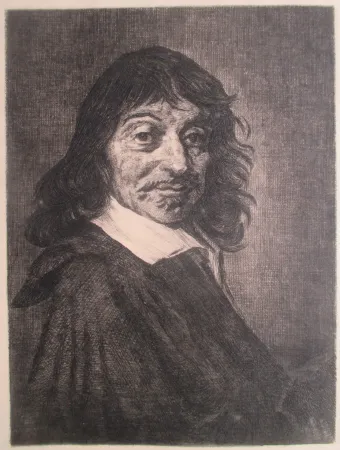 Гравюра Ilsted - René Descartes, after the portrait by Frans Hals