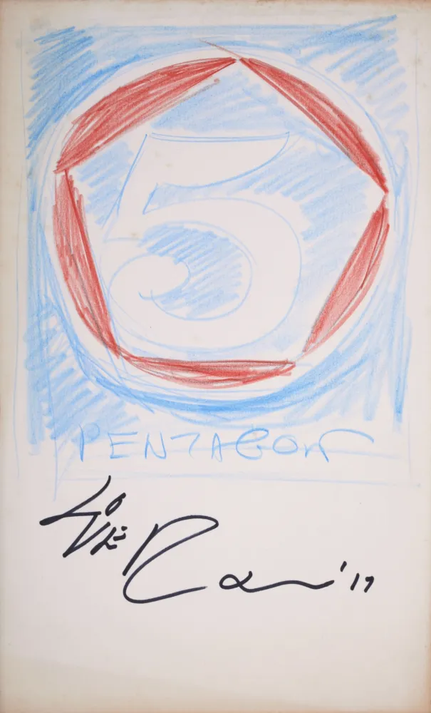 Нет Никаких Технических Indiana - 5 Pentagon #1, 2017 - Hand-signed