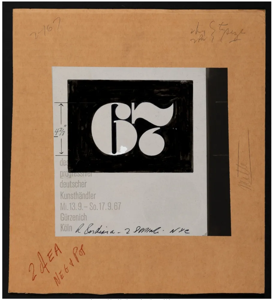 Монотип Indiana - 67 Study, 1967 - Hand-signed