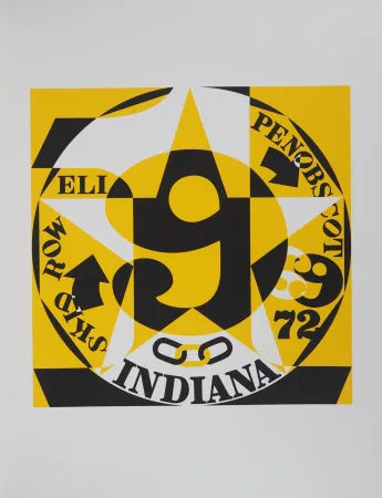 Сериграфия Indiana - American Dream : Decade, Autoportrait 1969