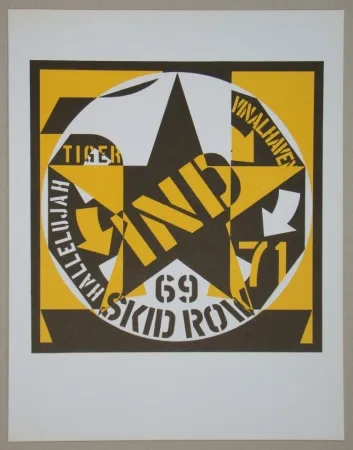 Литография Indiana - Autoportrait 69