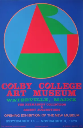 Сериграфия Indiana - „Colby College, Art Museum, Waterville, Maine. The permanent collection & recent acquistions. Opening exhibition of the new museum, September 16- November 3, 1973