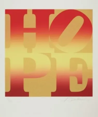 Сериграфия Indiana - Four Seasons of Hope: Autumn (Gold)