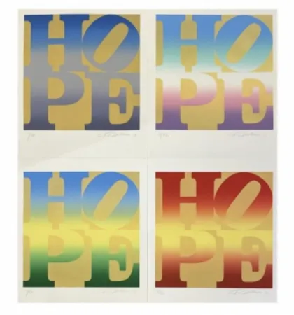 Сериграфия Indiana - Four Seasons of Hope (Gold)