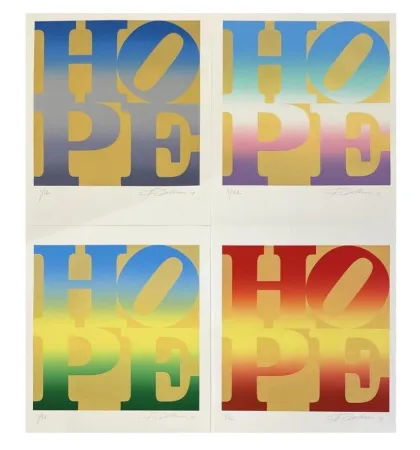 Сериграфия Indiana - Four Seasons of Hope (Gold), 2012