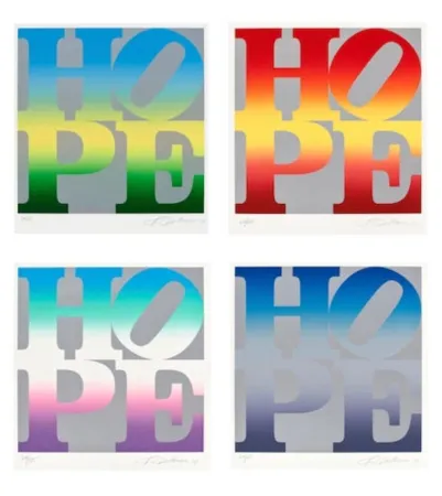 Сериграфия Indiana - Four Seasons of Hope (Silver), 2012