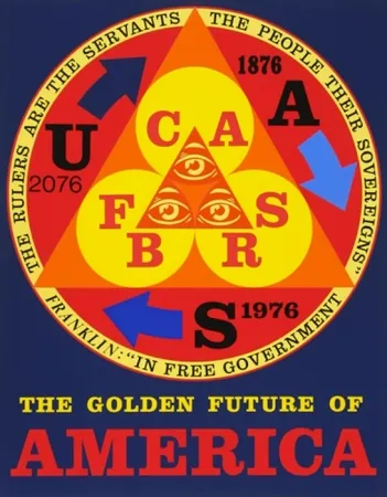 Сериграфия Indiana - Golden Future Of America