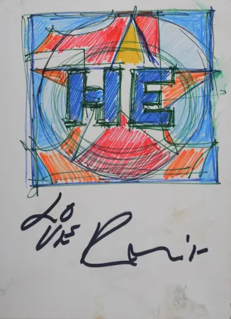 Монотип Indiana - HE Study, circa 1960 - Hand-signed