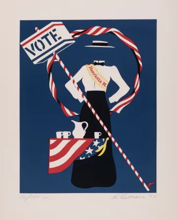 Сериграфия Indiana - Henrietta Martin, 1977 - Hand-signed