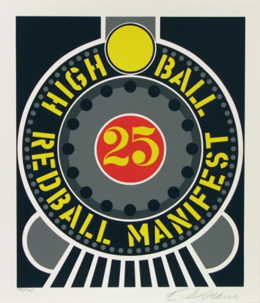 Сериграфия Indiana - High Ball Red Ball Manifest 25
