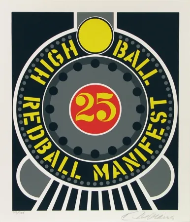 Сериграфия Indiana - High Ball Red Ball Manifest 25