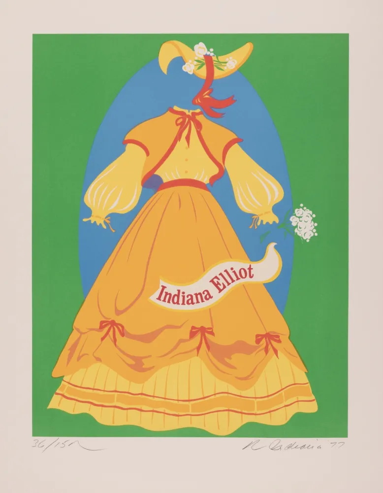 Сериграфия Indiana -  Indiana Elliot, 1977 - Hand-signed