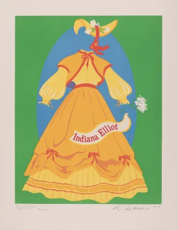 Сериграфия Indiana -  Indiana Elliot, 1977 - Hand-signed