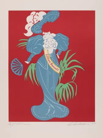 Сериграфия Indiana - Lillian Russel, 1977 - Hand-signed