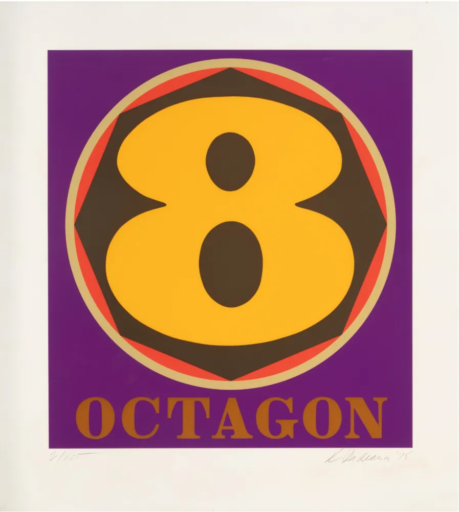 Сериграфия Indiana - Octogon, 1975 - Hand-signed