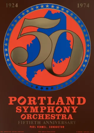 Сериграфия Indiana - Portland Symphony Orchestra, 50th Anniversary, 1974