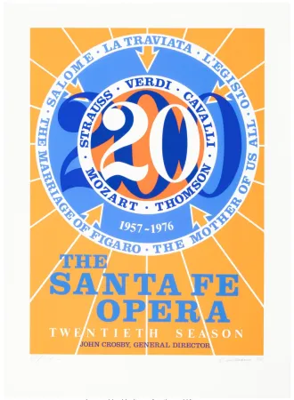 Сериграфия Indiana - Santa Fe, 1976 - Hand-signed