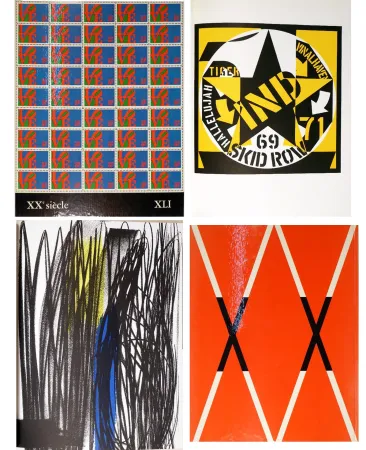 Иллюстрированная Книга Indiana - XXe SIÈCLE (nouvelle série). n° 41 (XLI). US Art II. Panorama 73**. XXXIIIe année. Décembre 1973 (H. Hartung, R. Indiana)