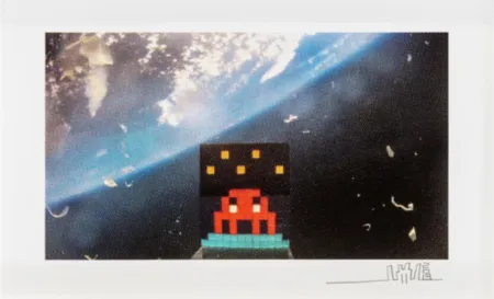 Сериграфия Invader - 3D Art For Space