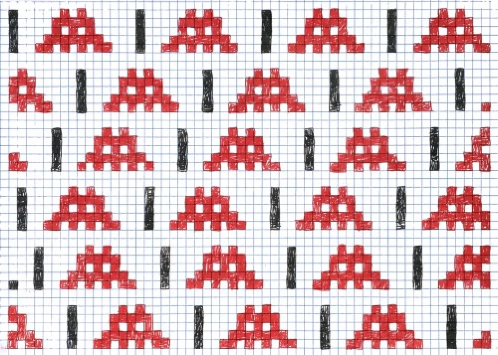 Сериграфия Invader - Homeworks