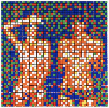 Многоэкземплярное Произведение Invader - Rubik country life