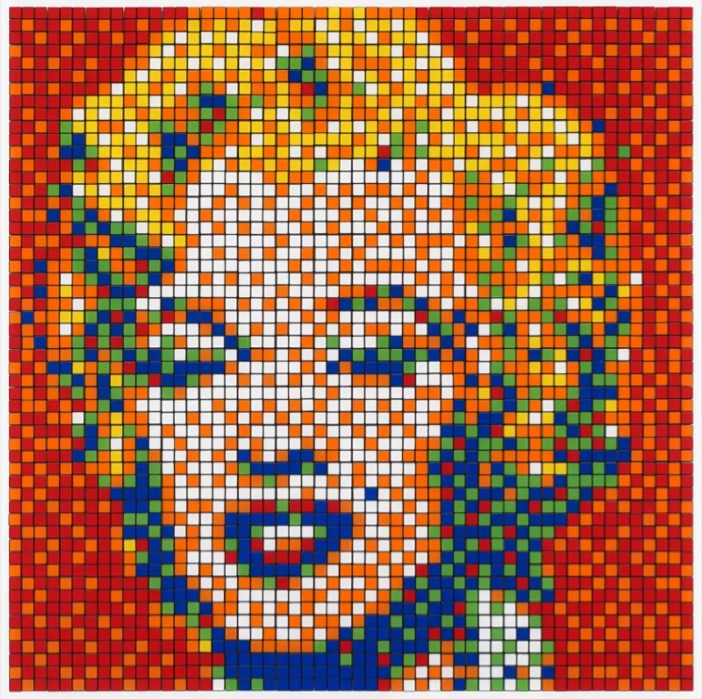 Многоэкземплярное Произведение Invader - Rubik Shot Red Marilyn NVDR1-4