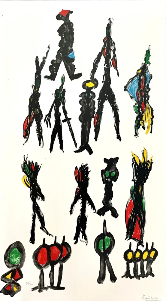 Литография Ionesco - Ces Messieurs