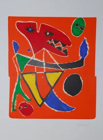 Литография Ionesco - Le mordant